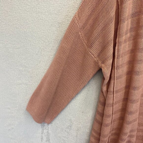 Andree by Unit Pink Oversized Sweater Size 1X Beach Dolman Sleeve Romantic Flowy - Picture 9 of 16